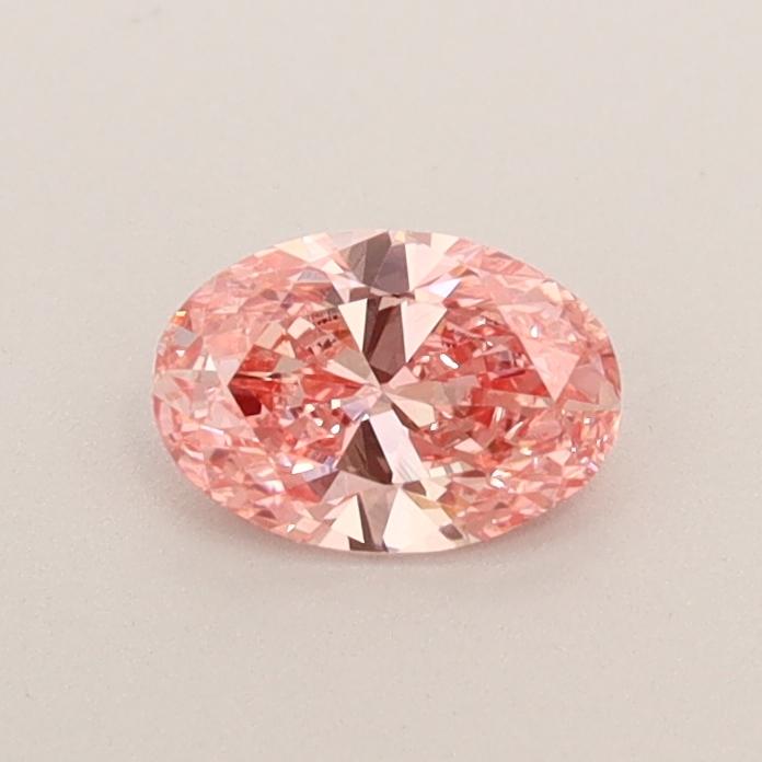 0.42 Ct. Fancy Intense  Pink Oval Lab Grown Diamond