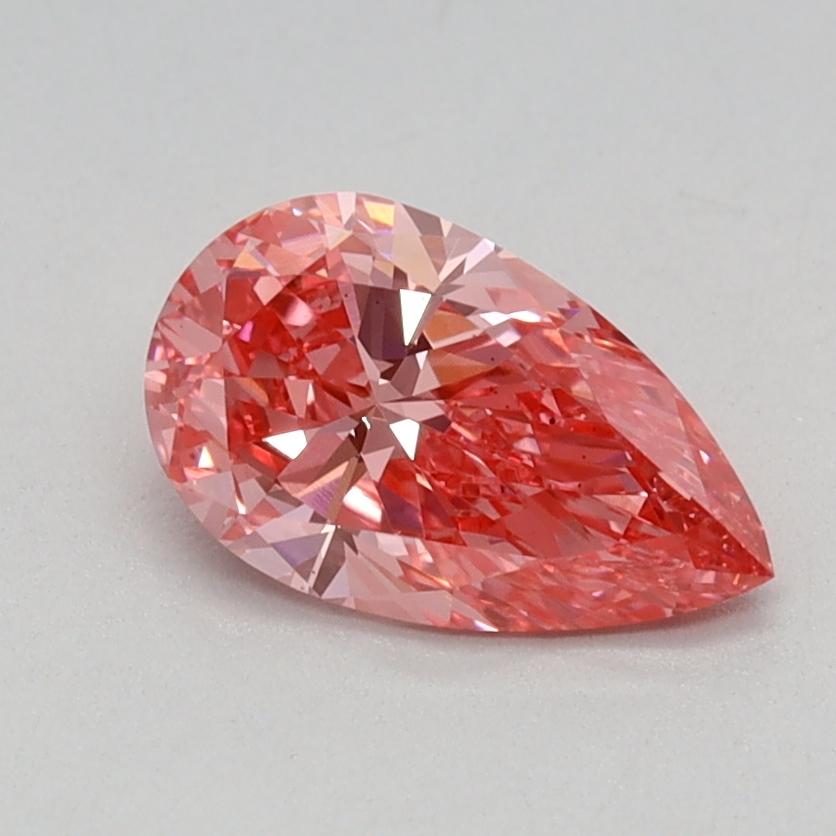 0.66 Ct. Fancy Vivid Pink Pear Lab Grown Diamond