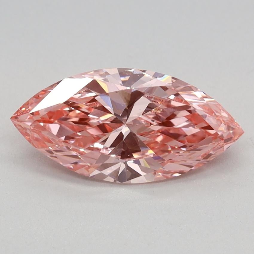 0.96 Ct. Fancy Vivid Pink Marquise Lab Grown Diamond