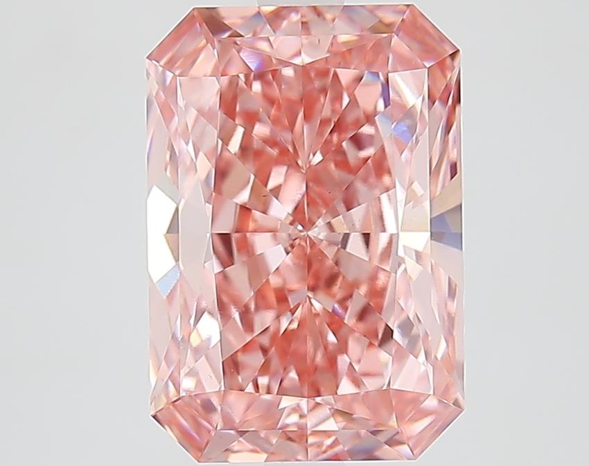 3.94 Ct. Fancy Vivid Pink Radiant Lab Grown Diamond