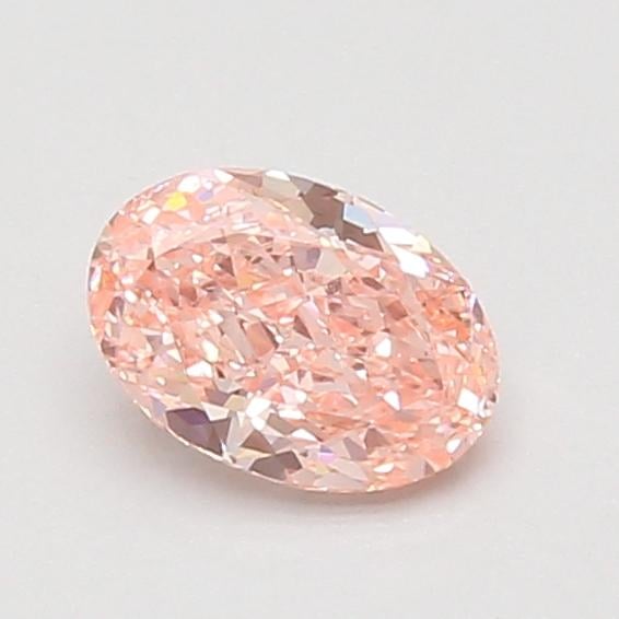 0.74 Ct. Fancy Vivid Pink Oval Lab Grown Diamond