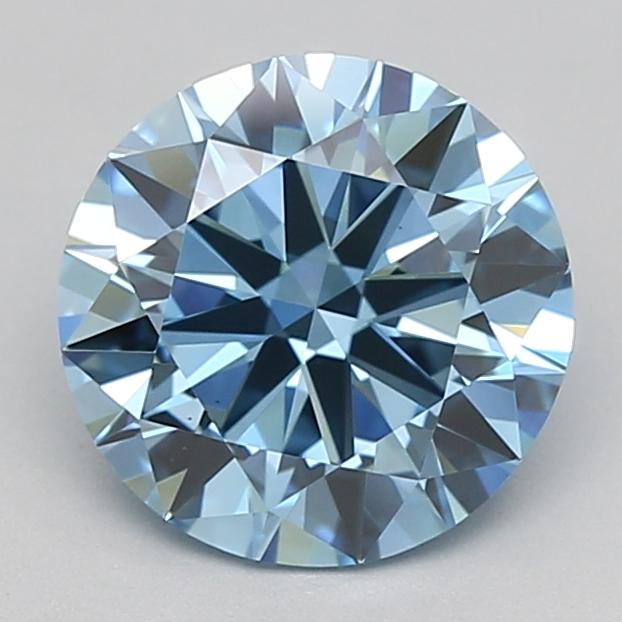 1.50 Ct. Fancy Vivid  Blue Round Lab Grown Diamond
