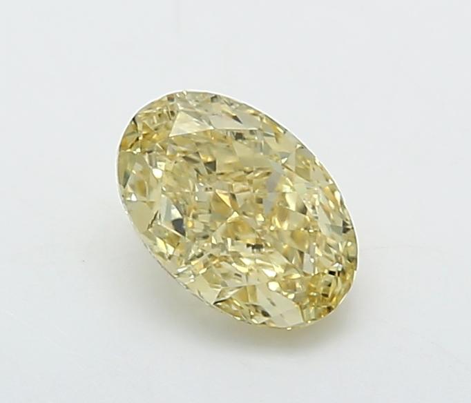 1.04 Ct. Fancy Intense  Yellow Oval Lab Grown Diamond