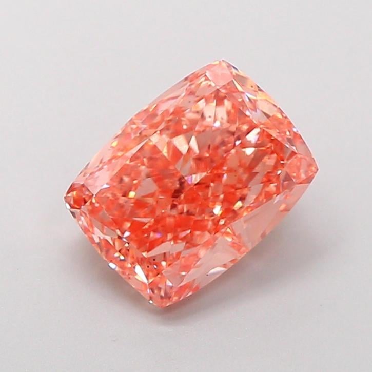 2.64 Ct. Fancy Intense Brownish Orange Cushion Lab Grown Diamond