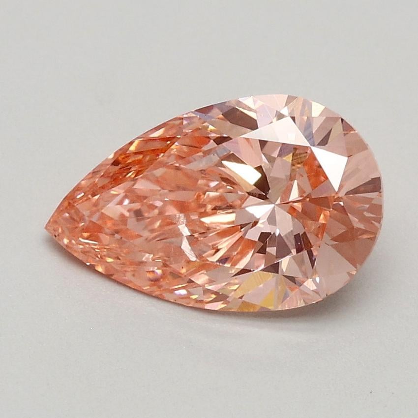 1.00 Ct. Fancy Vivid Pink Pear Lab Grown Diamond