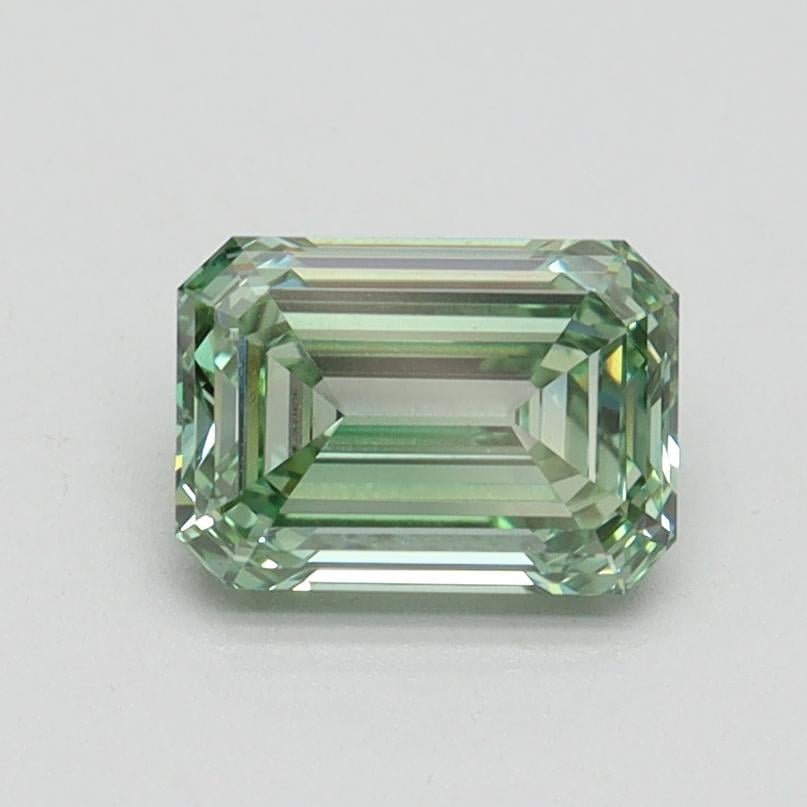 1.03 Ct. Fancy Intense Pacific Green Emerald Lab Grown Diamond
