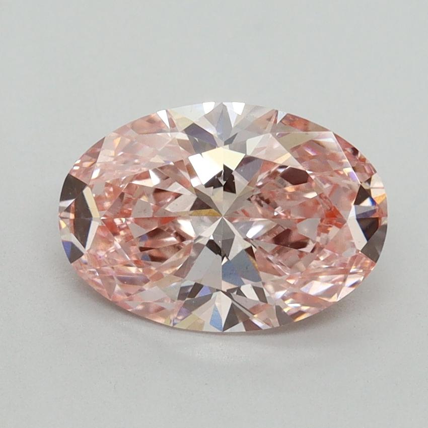 1.79 Ct. Fancy Vivid Pink Oval Lab Grown Diamond