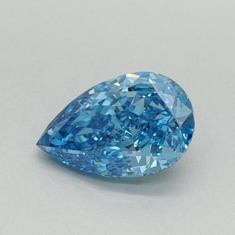 0.75 Ct. Fancy Vivid Blue Pear Lab Grown Diamond