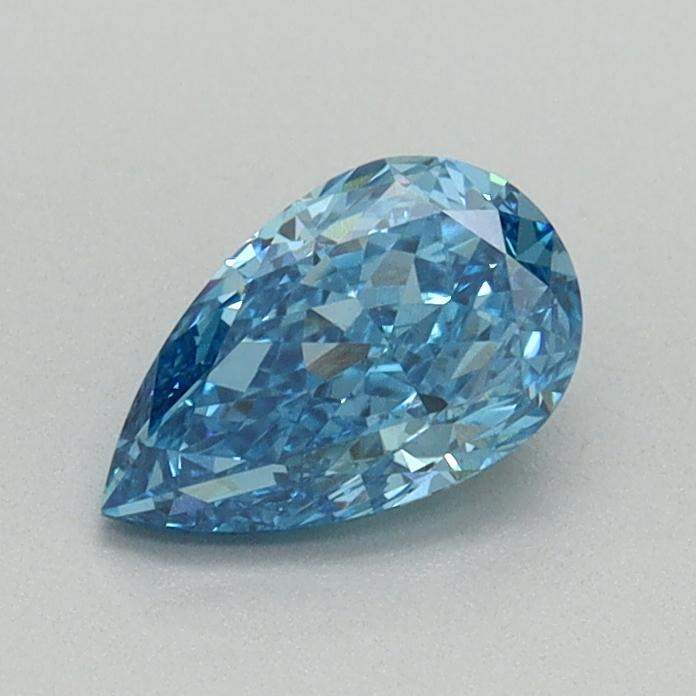 0.65 Ct. Fancy Vivid Blue Pear Lab Grown Diamond