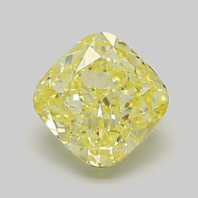 1.05 Ct. Fancy Intense Yellow Cushion Lab Grown Diamond