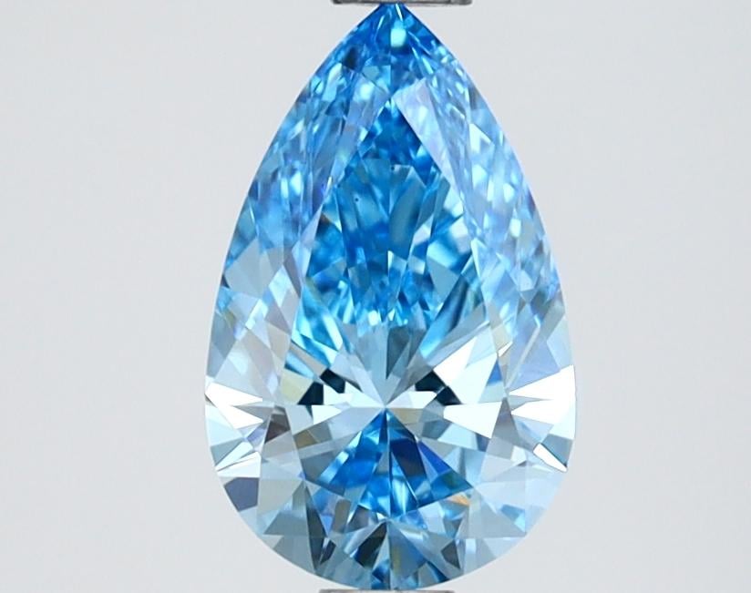 1.00 Ct. Fancy Vivid Blue Pear Lab Grown Diamond