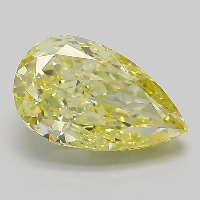 2.00 Ct. Fancy  Yellow Pear Lab Grown Diamond