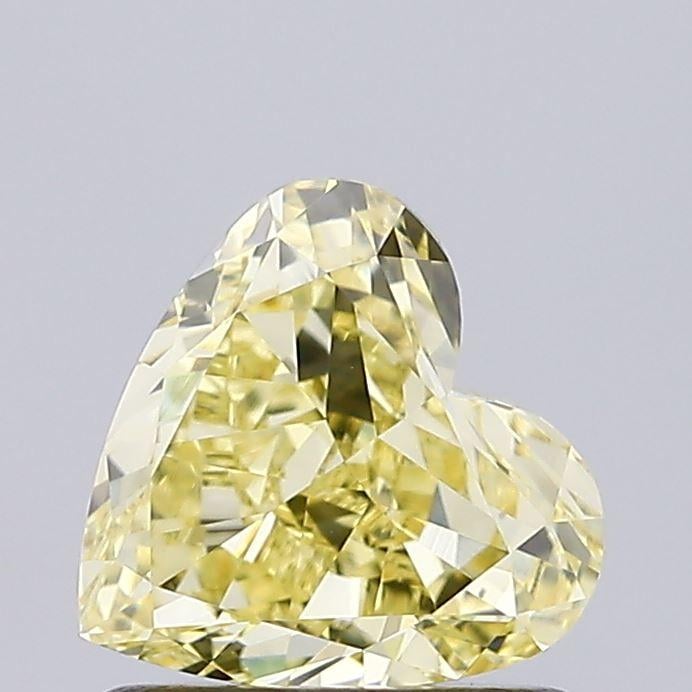 1.02 Ct. Fancy Yellow Heart Lab Grown Diamond