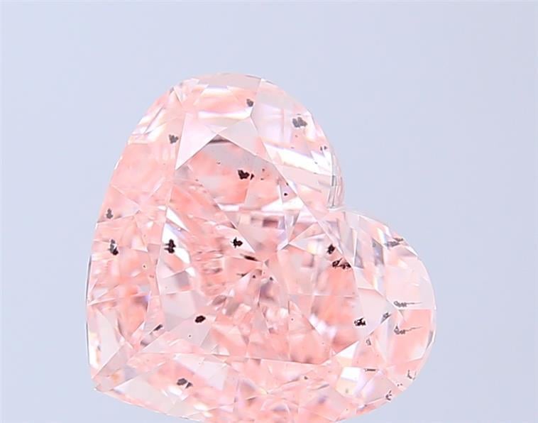 5.05 Ct. Fancy Intense Pink Heart Lab Grown Diamond