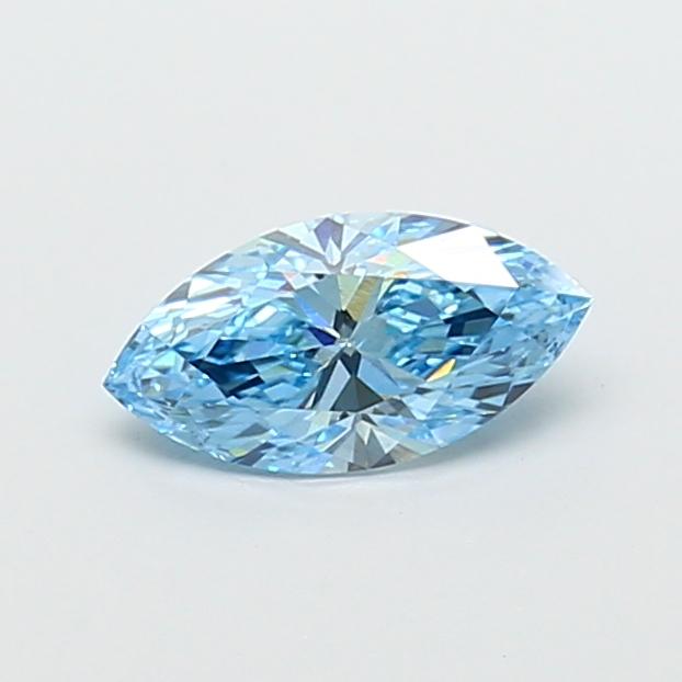 1.08 Ct. Fancy Vivid Blue Marquise Lab Grown Diamond