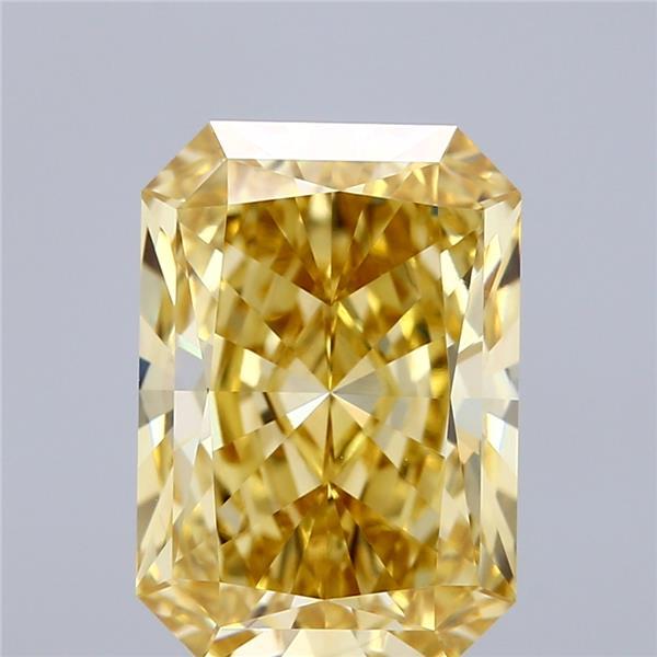 4.52 Ct. Fancy Intense Yellow Radiant Lab Grown Diamond