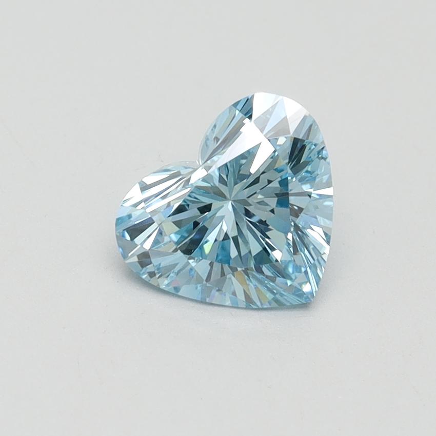 1.02 Ct. Fancy Vivid Blue Heart Lab Grown Diamond