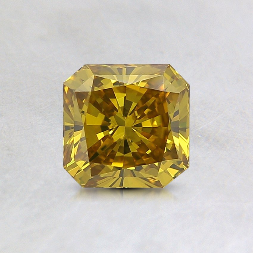 0.69 Ct. Lab Grown Fancy Vivid Yellow Radiant Diamond