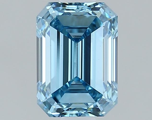 1.00 Ct. Fancy Vivid Blue Emerald Lab Grown Diamond