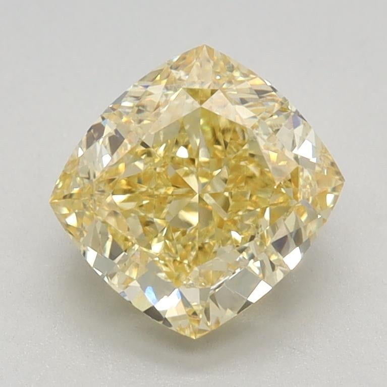 1.59 Ct. Fancy Intense Yellow Cushion Lab Grown Diamond