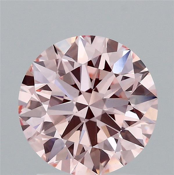 2.08 Ct. Fancy Intense Pink Round Lab Grown Diamond