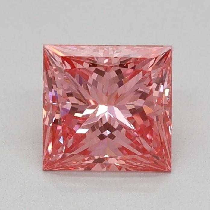 0.72 Ct. Fancy Vivid Pink Princess Lab Grown Diamond