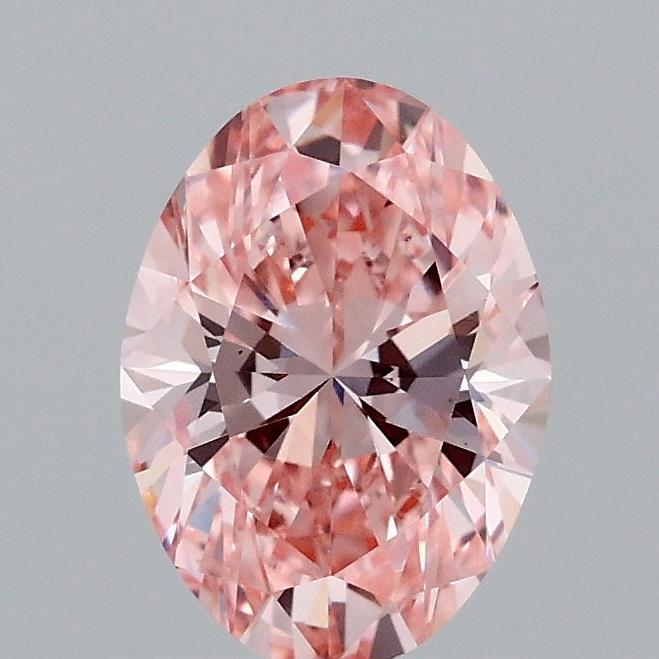 1.09 Ct. Fancy Vivid Pink Oval Lab Grown Diamond