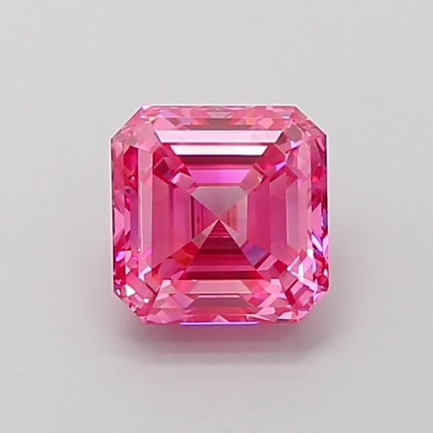 1.25 Ct. Fancy Vivid Pink Asscher Lab Grown Diamond