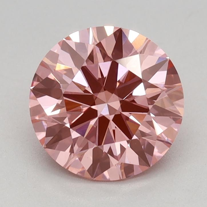 0.96 Ct. Fancy Vivid Pink Round Lab Grown Diamond