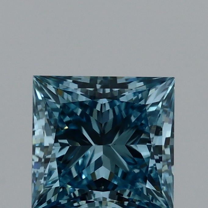 1.00 Ct. Fancy Vivid Blue Princess Lab Grown Diamond