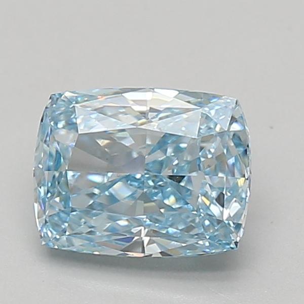 1.55 Ct. Fancy Intense Blue Cushion Lab Grown Diamond