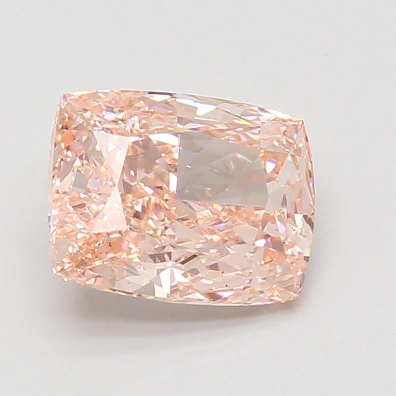 3.01 Ct. Fancy Vivid Pink Cushion Lab Grown Diamond