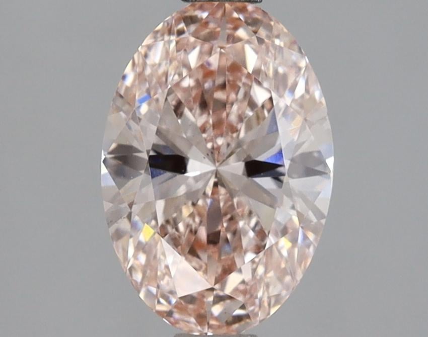 1.53 Ct. Fancy Intense Pink Oval Lab Grown Diamond