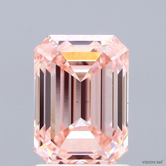 2.02 Ct. Fancy Intense Pink Emerald Lab Grown Diamond