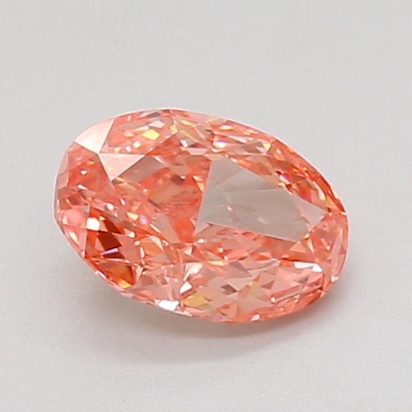 1.00 Ct. Fancy Vivid Pink Oval Lab Grown Diamond