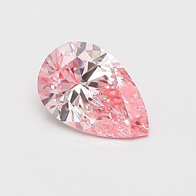 0.55 Ct. Fancy Vivid Pink Pear Lab Grown Diamond