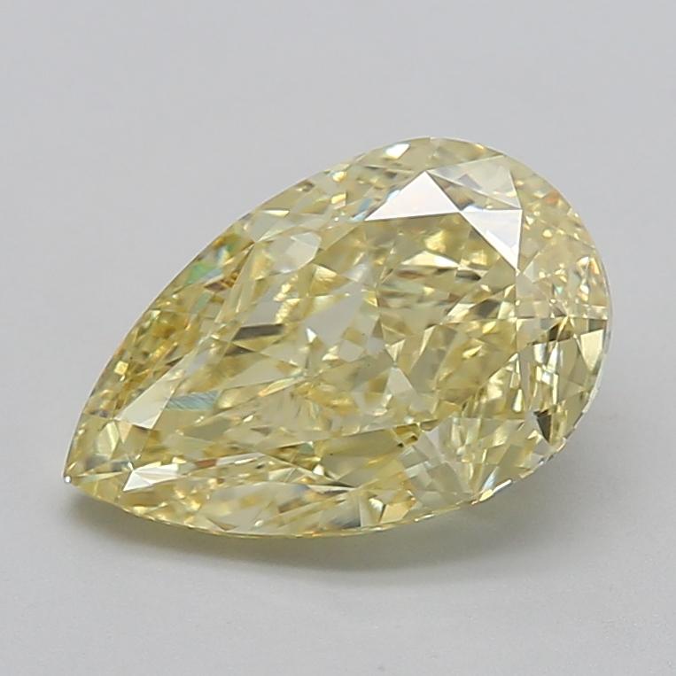 3.60 Ct. Fancy Intense  Yellow Pear Lab Grown Diamond