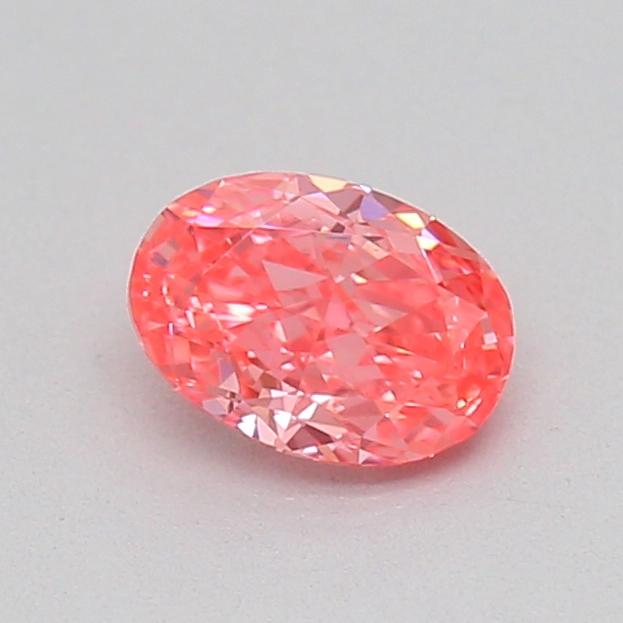 0.27 Ct. Fancy Vivid  Pink Oval Lab Grown Diamond