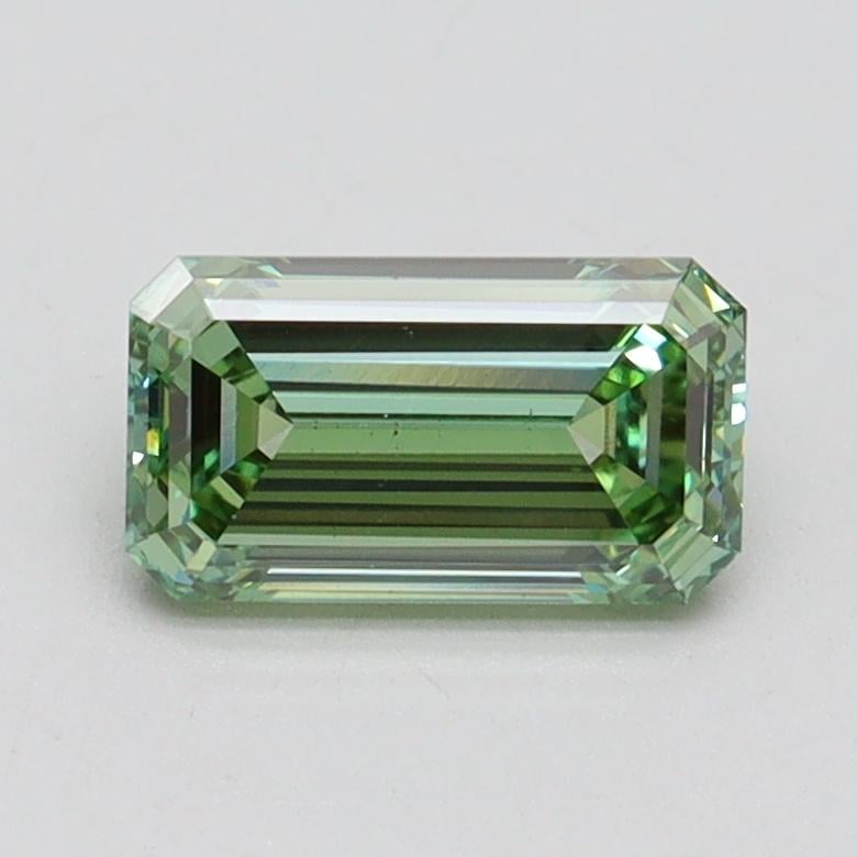 1.01 Ct. Fancy Vivid Pacific Green Emerald Lab Grown Diamond