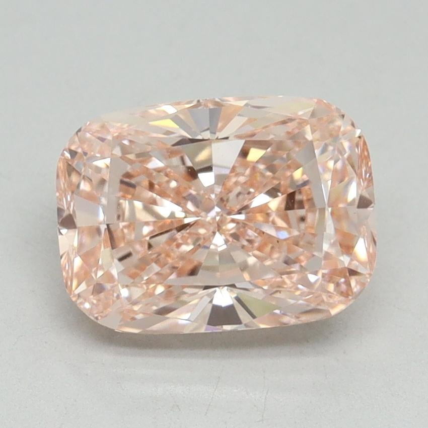 2.06 Ct. Fancy Vivid Pink Cushion Lab Grown Diamond