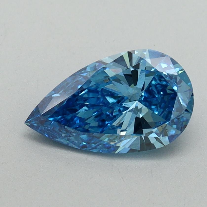 1.00 Ct. Fancy Vivid Blue Pear Lab Grown Diamond