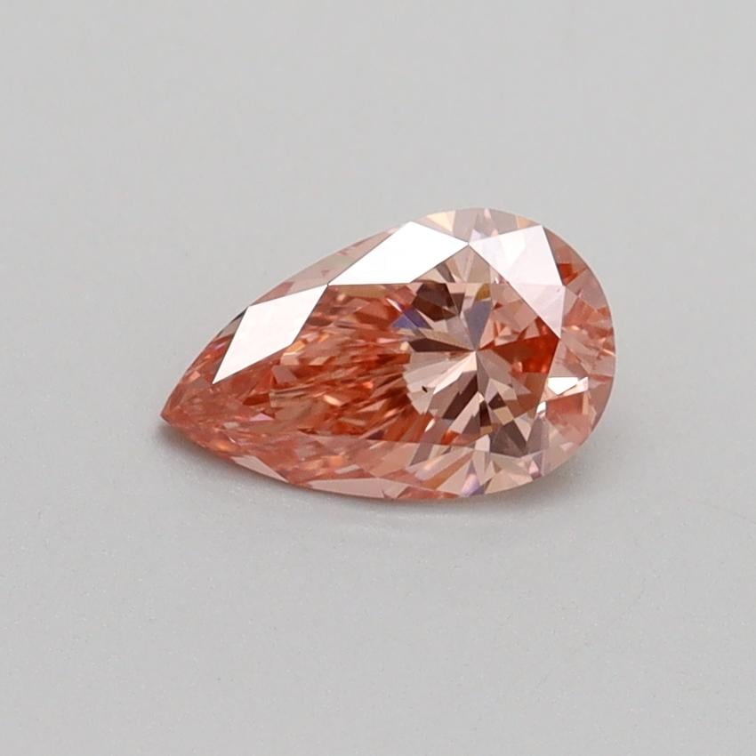 0.55 Ct. Fancy Intense Pink Pear Lab Grown Diamond