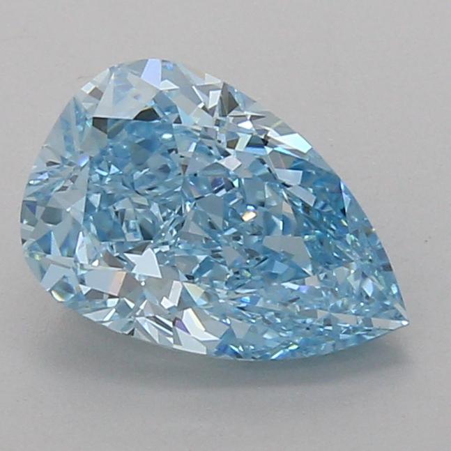2.20 Ct. Fancy Vivid Blue Pear Lab Grown Diamond