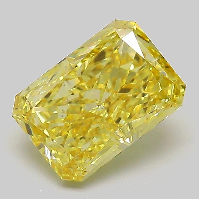 2.21 Ct. Fancy Intense  Yellow Radiant Lab Grown Diamond