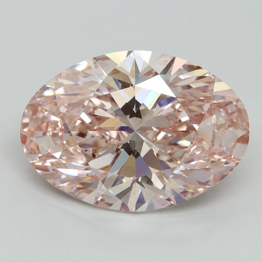 6.04 Ct. Fancy Intense Pink Oval Lab Grown Diamond