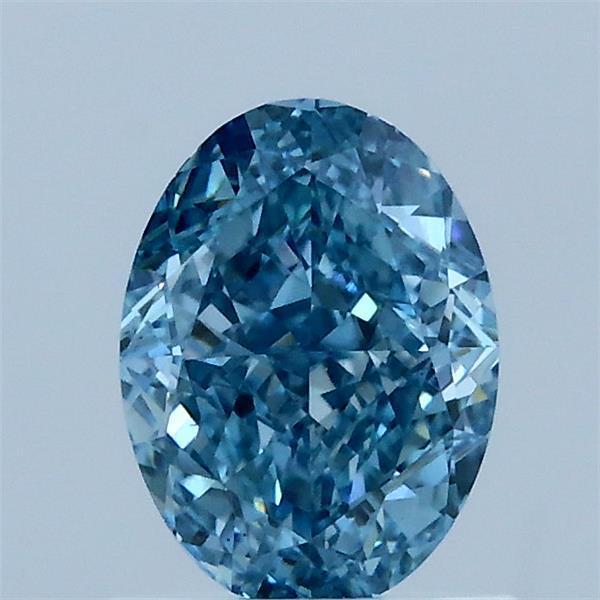 1.10 Ct. Fancy Vivid Blue Oval Lab Grown Diamond