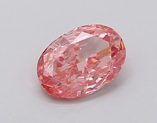 0.39 Ct. Fancy Vivid  Pink Oval Lab Grown Diamond
