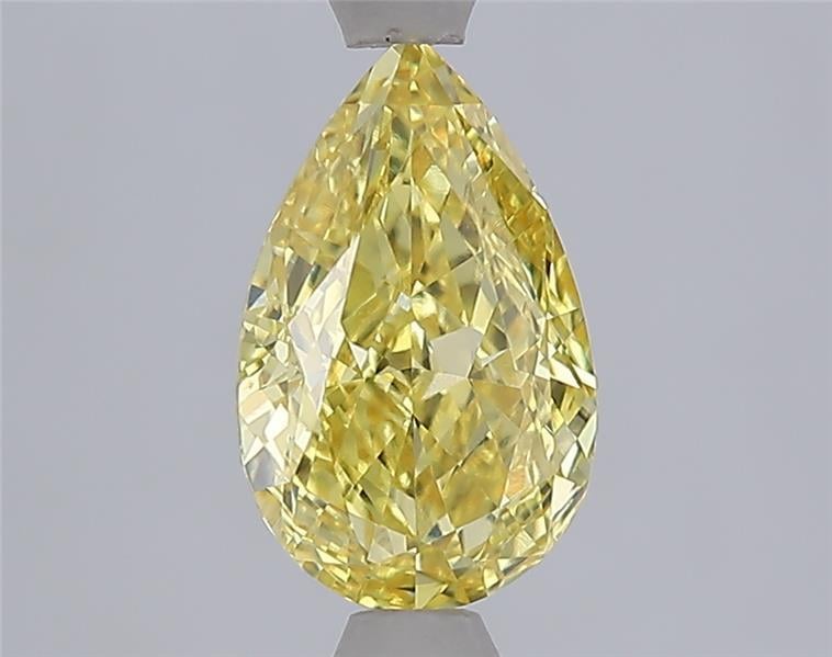 1.61 Ct. Fancy Intense  Yellow Pear Lab Grown Diamond