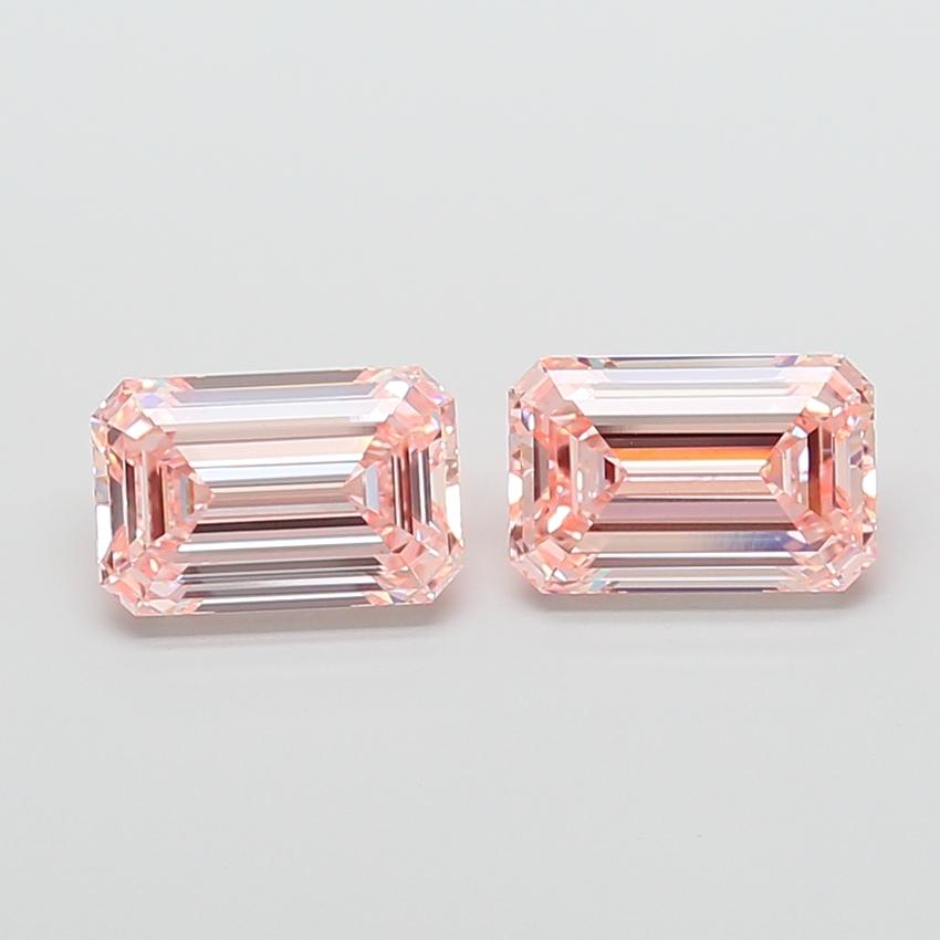 3.10 Ct. Fancy Intense  Pink Emerald Lab Grown Diamond