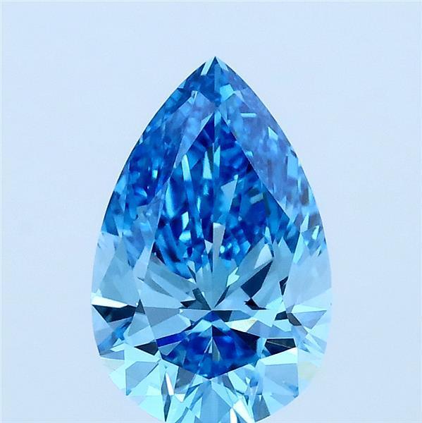 1.50 Ct. Fancy Vivid Blue Pear Lab Grown Diamond